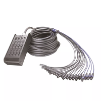 Portable professionnel 8 16 20 24 28 32 36 40 canaux Signal Audio serpent câble Xlr connecteur prise câble tambour avec boîte de scène