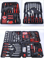 Kit d'outils de réparation automobile 187 pièces, boîte portable avec porte-embouts, étui rigide, acier inoxydable 201, personnalisable OEM