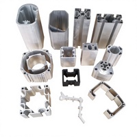 Profilé d'extrusion en aluminium en forme de L personnalisé 6063 6061, découpe de précision, perçage, services de fabrication, norme européenne, rainure en T, rainure en V