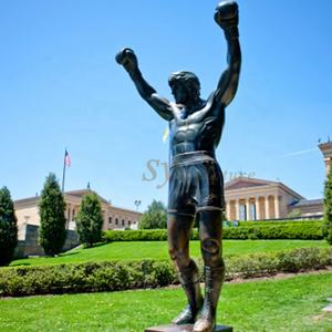 تمثال برونزي ، بوكسر نحاسي ، ديكور للحديقة, تمثال برونزي بحجم الحياة ، بوكسر من النحاس المعدني ، ديكور للحديقة - Product Image 3