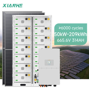 Système d'énergie solaire C&I 125 kW 241 kWh avec stockage haute tension et batterie 314 Ah & hybride pour l'industrie (rentabilité investissement opérationnel) - Product Image 1