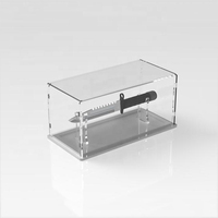 Couteau lumineux rotatif présentoir support de sol présentoir de couteau acrylique avec serrure