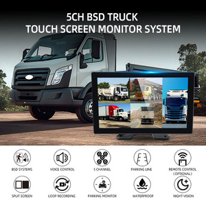 Sistema <span class=keywords><strong>de</strong></span> Monitoreo <span class=keywords><strong>de</strong></span> Cámara para Camiones Wemaer, Pantalla Táctil IPS <span class=keywords><strong>de</strong></span> 10.1 Pulgadas, 5 Canales, Cámara <span class=keywords><strong>de</strong></span> Visión Trasera, Sensor CCD Impermeable para Autobús o Remolque - Product Image 2