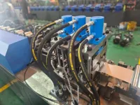 Machine de formage de poutres C et Z à grande vitesse contrôlée par PLC, profil Omega, rouleau pour maison préfabriquée, structure en acier modulaire