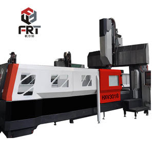Vente immédiate : Fraiseuse CNC à portique de quatre mètres, table rotative à quatre axes, tête de fraisage à angle droit, système de commande FANUC BT50 - Product Image 5
