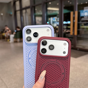 Coque magnétique de dissipation thermique pour iPhone 18 Pro Max 17 16 15 14 13, motif nid d'abeille, haute qualité, vente chaude - Product Image 4