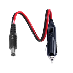 Ac Dc Convertidor Encendedor Enchufe 12V 24V Cigarrillo Macho Metal Cargador de coche portátil con cable - Product Image 2