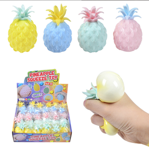 Funny Pineapple TPR Soft Stress Ball-Squeeze Sensory <b>Fidget</b> Toy for Anxiety Relief Classroom/Office Prank Gift - Product Image 1
