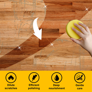 Jakehoe - Pulimento para Muebles de Madera con Cera de Abejas de 100 ml, Acondicionador para Eliminar Arañazos, Diluir la Dureza, Fortalecer y Abrillantar Pisos de Madera - Product Image 2