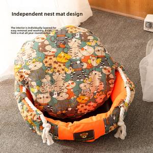 Otoño Invierno cama personalizada para mascotas todas las estaciones Universal extraíble lavable pequeño perro grande Animal ecológico rascador - Product Image 1