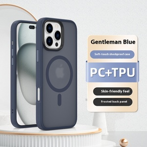 Mới đối với <span class=keywords><strong>Apple</strong></span> 16pro sang trọng Magnetic Frosted TPU điện thoại di động Trường hợp đối với <span class=keywords><strong>iPhone</strong></span> 12 cao cấp bảo vệ Bìa - Product Image 2