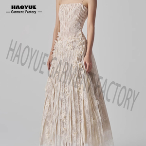 <span class=keywords><strong>Robe</strong></span> longue élégante à bretelles en <span class=keywords><strong>dentelle</strong></span> florale 3D rétro française 2025, best-seller, <span class=keywords><strong>robe</strong></span> de soirée <span class=keywords><strong>chic</strong></span> et romantique pour femmes - Product Image 2