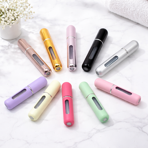 Custom Mini Cylinder Portable Travel Refillable Perfume <b>Bottle</b> 5ml 10ml Empty Perfume Spray Refill Perfume <b>Bottle</b> - Product Image 1