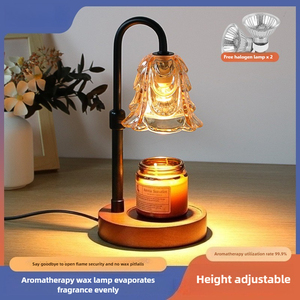 Vintage Candle Warmer Lamp - Elegant Wax Melter with <b>Dimmer</b>, Romantic Home Decor Gift - Product Image 4