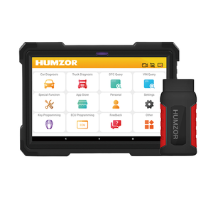 Analyseur de moteur Humzor 666Elite, outil de diagnostic pour voitures légères, camions lourds, 12-24V, alimentation OBD AC, programmation de clés, écran LCD - Product Image 2