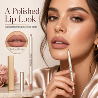 Crayon à lèvres repulpant naturel, marque privée, doré, longue tenue, pour maquillage de fête, idéal pour un usage quotidien et événementiel