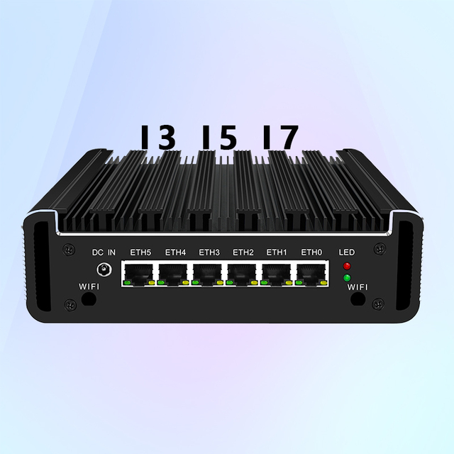 G31 1528Np 10110U Core I3 I5 I7 10Th Gen 6X2.5Ge Pfsense Mikros Fanless Firewall Network Security Mini Router