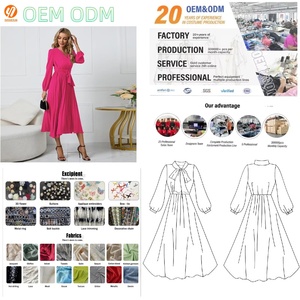 Vestido Elegante para Mujer, Cuello en V, Plisado, con Cinturón, Color Rojo, Ideal para Fiestas, Eventos Formales y Uso Casual, Fabricante para Marcas <span class=keywords><strong>de</strong></span> <span class=keywords><strong>Ropa</strong></span> - Product Image 1