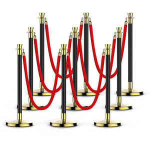 Stanchion a barriera a cinghia retrattile con gestione Base-coda in acciaio inox - Product Image 5