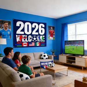 ธง<span class=keywords><strong>ฟุตบอล</strong></span>สหรัฐอเมริกา แคนาดา เม็กซิโก 2026 สำหรับชมการแข่งขัน ของขวัญสำหรับแฟน<span class=keywords><strong>ฟุตบอล</strong></span> ตกแต่งห้องนั่งเล่นและคลับ - Product Image 5