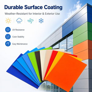 Panneaux composites en aluminium avec revêtement PVDF haute résistance à la corrosion, couleur personnalisée, panneaux muraux, feuilles ACP 3 <span class=keywords><strong>mm</strong></span> - Product Image 4