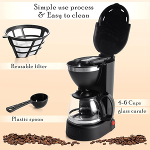 Cafetière Électrique Intelligente Multifonctionnelle pour la Maison, Machine à Café en Grains à Goutte Unique, Portable pour l'Extérieur, Expresso - Product Image 3