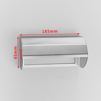 Boîtier semi-enclos étanche en acier inoxydable pour panneau de prises et interrupteurs 5 modules type 86, avec couvercle anti-pluie et protection anti-éclaboussures pour borne de recharge