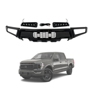 Pare-chocs avant en acier accessoires 4x4 pour F150 <span class=keywords><strong>F</strong></span>-<span class=keywords><strong>150</strong></span> acier noir <span class=keywords><strong>Raptor</strong></span> Style avec lumières LED <span class=keywords><strong>2021</strong></span>-2023 - Product Image 1