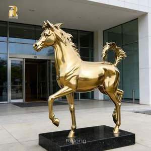 Escultura de <span class=keywords><strong>Caballo</strong></span> Árabe de Acero Inoxidable Grande, Diseño Personalizado RELONG, para Decoración de Exteriores - Product Image 4