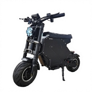 Trottinette électrique pliable à double moteur brushless, pneus larges, freins à disque hydrauliques étanches, contrôle par application, aluminium, 60-80 km d'autonomie, unisexe - Product Image 4