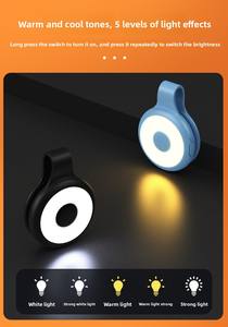 Clip magnétique en silicone pour selfie, lumière pour téléphones, LED rechargeable, température de couleur réglable, étanche, haute luminosité, Tik - Product Image 4