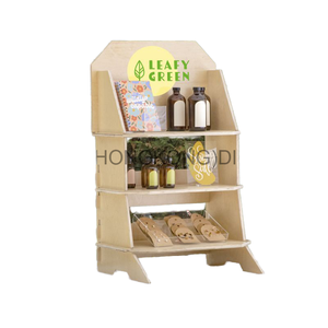 Vino - Mueble de Almacenamiento de Madera Rústica, Resistente, Personalizable, Estante de Exhibición para Supermercado, Mostrador, Estante Plegable, Estante Sólido - Product Image 1