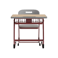 Nouvelles tables et chaises d'étudiant modernes en métal, réglables, pliables et durables pour les salles de classe du lycée