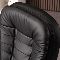 Chaise de bureau de direction en cuir synthétique moderne ergonomique de luxe avec repose-pieds