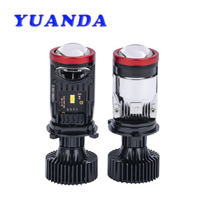 Phares LED Y6D Y7D Y8D 12V étanches, faisceau haut/bas, projecteurs H4, 45W 6500 <span class=keywords><strong>Lumens</strong></span> pour voitures et motos, universels - Product Image 1