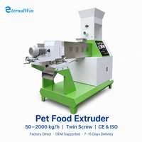 Machine extrudeuse de nourriture sèche pour animaux de compagnie en acier inoxydable pour la fabrication de granulés d'aliments pour animaux de compagnie, ligne de production complète avec contrôle automatique