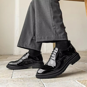 QJMP P03-01 2026 รองเท้าหนังแท้กันน้ำ ระบายอากาศได้ดี ลายพรางอีเวอร์กรีน แบบผูกเชือกข้อเท้า สำหรับผู้ชาย ซักทำความสะอาดได้ - Product Image 3