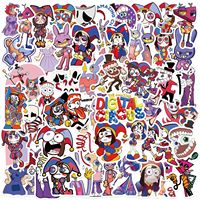 56 Autocollants Magiques Chiffres Explosifs Transfrontaliers Thème Cirque Dessin Animé pour Guitare, Ordinateur Portable, Bagages, Bricolage, Imperméables, Cadeau, Artisanat, Modélisme