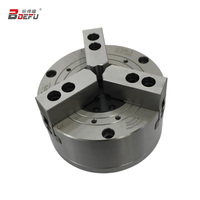 BDEFU Solid Pneumatic Chuck 3 Jaw Lathe Chuck Steel Three Jaw Power Chuck for CNC Lathe Drilling Milling Machine