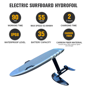 50 km/h Elektrisches Hochwertiges Carbonfaser-Surfbrett Hydrofoil Board Epoxidharz-Elektro-Hydrofoil-Board Professionelle Version - Product Image 2
