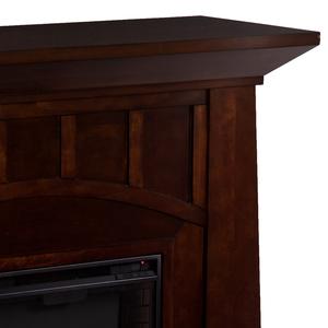 <span class=keywords><strong>Cheminée</strong></span> électrique LED moderne avec chauffage électrique 3D en bois brun pour le chauffage - Product Image 4