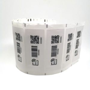 สติกเกอร์กระดาษพิมพ์ RFID UHF 860-960 MHz แท็ก RFID ขนาดเล็ก สติกเกอร์แท็กอัจฉริยะ RFID สำหรับการค้าปลีก - Product Image 1