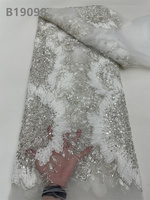 CHOCOO nouvelle robe de mariée africaine dentelle tissu luxe français brodé perlé dentelle tissu pour les femmes
