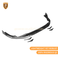 Kit carrosserie en fibre de carbone sèche préimprégnée compatible Audi RS3 2021-2023, style PK, pièces de modification extérieure : lèvre de pare-chocs avant, aileron de toit