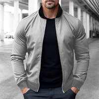 Blouson Bomber Camouflage Homme Moderne et Minimaliste, Imperméable et Coupe-Vent, Broderie Discrète, Coupe Ajustée pour Sublimer les Tenues Décontractées