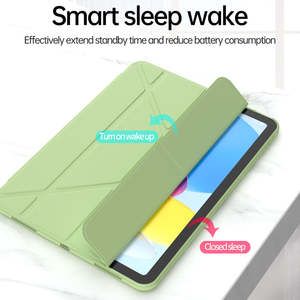 Étui de protection pour tablette à écran rabattable de 10,9 pouces, avec support, <span class=keywords><strong>coque</strong></span> rigide pour <span class=keywords><strong>iPad</strong></span> 2020, étui intelligent pour <span class=keywords><strong>iPad</strong></span> Air4 - Product Image 4