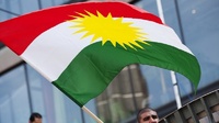 Gahumi Wholesale 14X21cm Kurdistan Main Drapeau avec Bâton Petit Pays Drapeau Mini Main Vague Drapeau