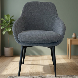 LOTUS Modern Luxury European Style Ergonomic Stackable Portable Dining Chair Soft <b>Foam</b> <b>Seat</b> Black Stainless Apartment Villa - Product Image 2