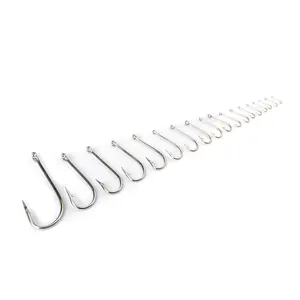 2330 Stainless steel hook long handle with ring sea hook for fishing