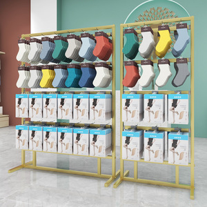 Porte-vêtements industriel en acier inoxydable, mobilier de magasin de vêtements de détail, design moderne, présentoir de vêtements en métal - Product Image 1